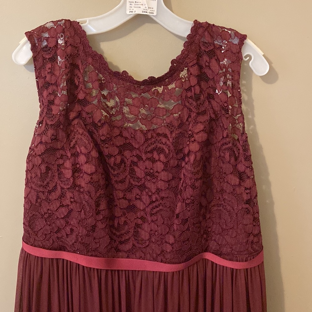 Wine color Lace dress